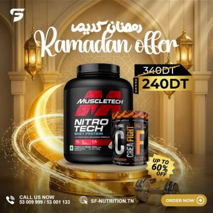 Pack Nitro-Tech Whey Protein + CreaFight