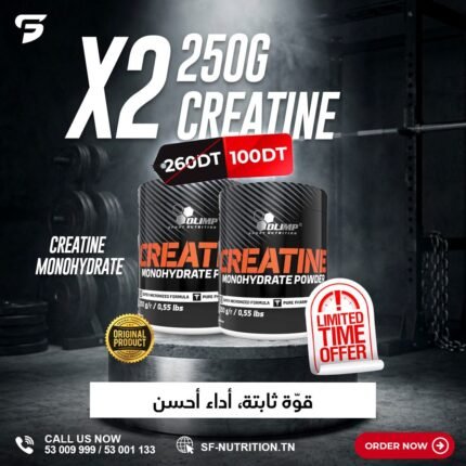 2x Olimp Sport Nutrition creatine Monohydrate Creapure 500g