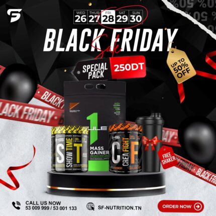 Pack Rule1 MassGainer + IHS Show Time + CreaFight ( Shaker Offert)